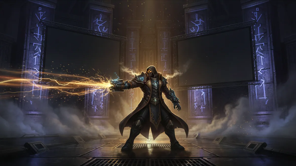 Ilustración de Corvin Locke llega a League of Legends como nuevo campeón lanzador de clavos